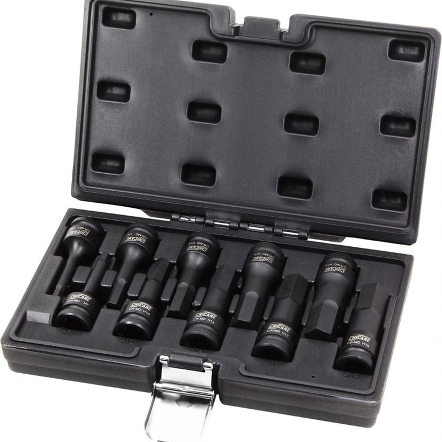 Chicane Tools SOCKET SETS 10 PIECE 1/2" DR IN-HEX IMPACT SOCKET SET SR