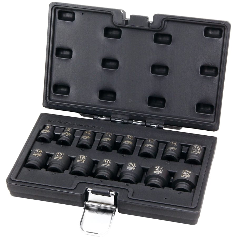 Chicane Tools SOCKET SETS 14 PIECE 1/2" DR METRIC IMPACT SOCKET SET SR