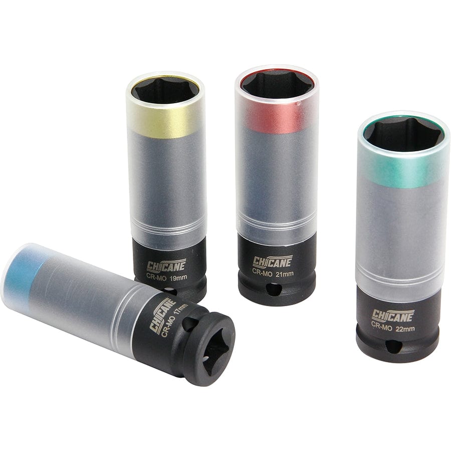 Chicane Tools SOCKET SETS 4PC 1/2IN DR. WHEEL NUT SOCKET SET SR