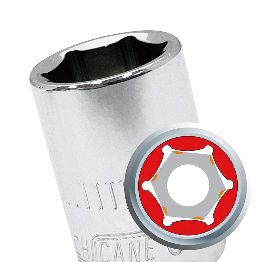 Chicane Tools SOCKETS & SOCKET ACCESSORIES 1/2" DR 17MM SOCKET SR