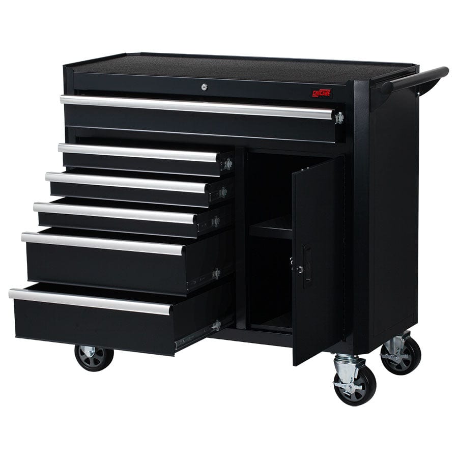 Chicane Tools STORAGE 41" 6 DRAWER 1 DOOR MOBILE TOOL TROLLEY SR
