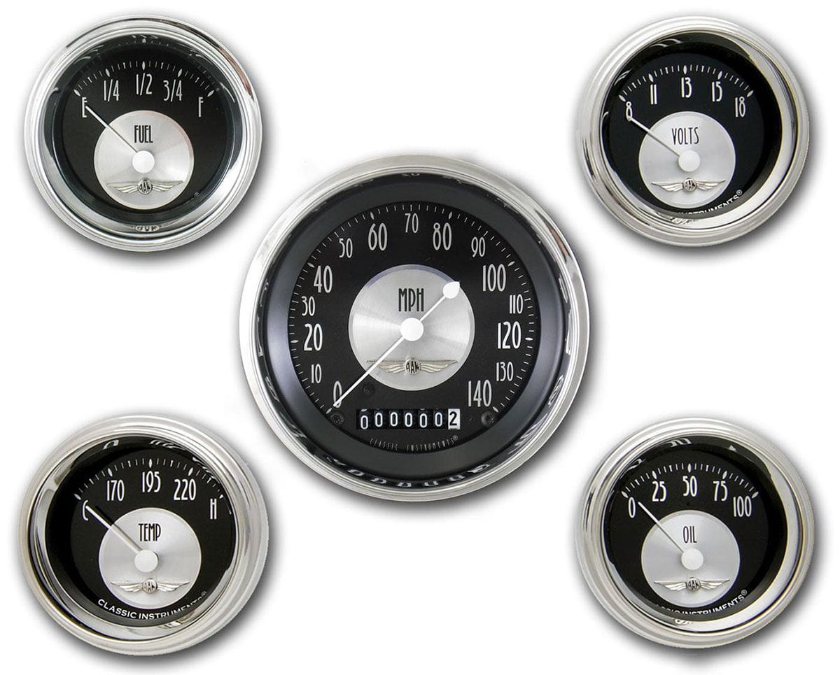 CLASSIC Classic All American Tradition 5 Gauge Set With High Step S/S Bezel CIAT00SHC SR