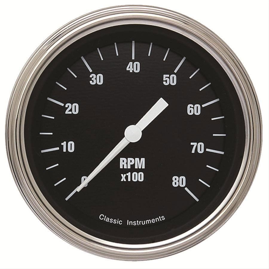 CLASSIC Classic Classic Black Hotrod Series 3-3/8 Tacho CIHR80SLC SR