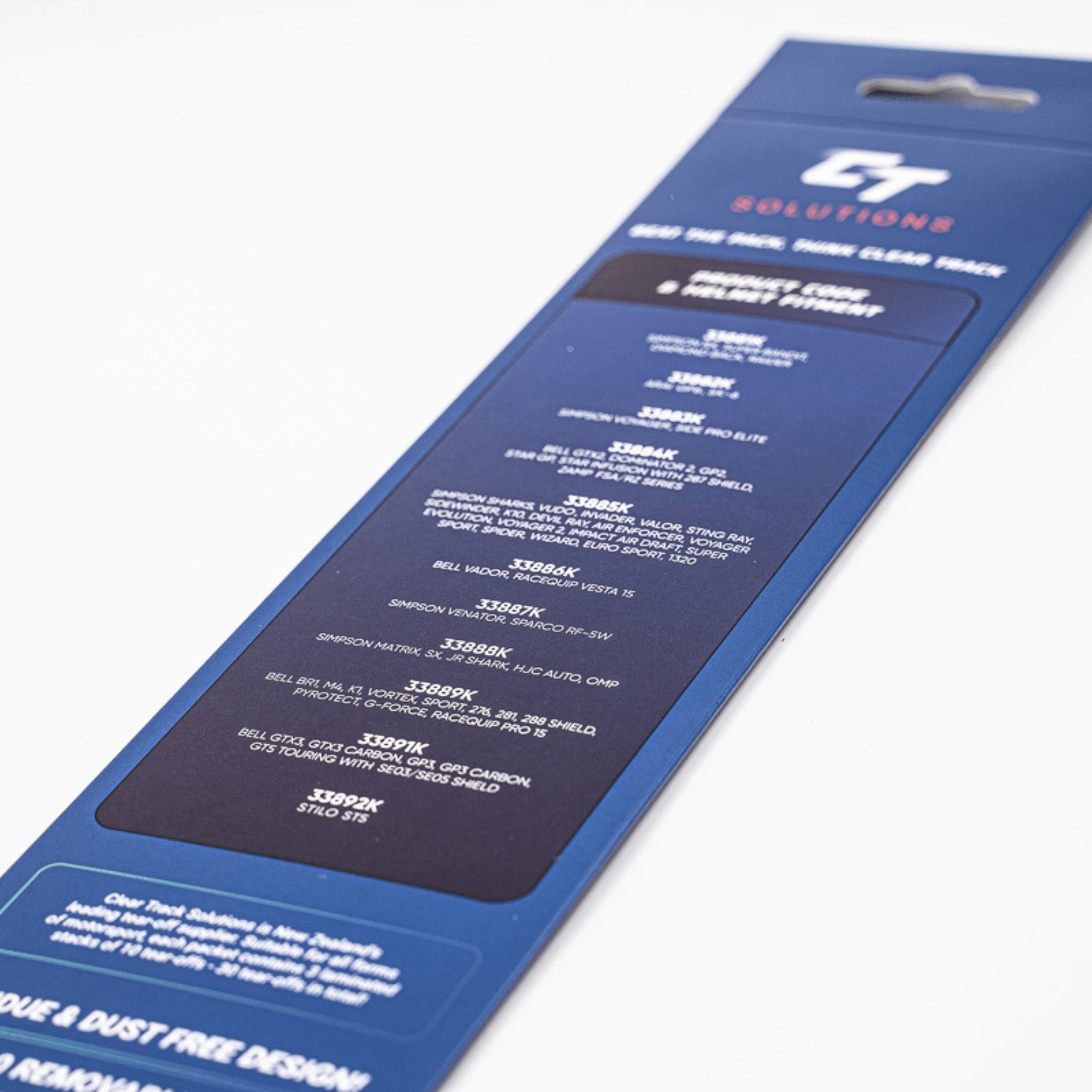 Clear Track Solutions CTS Laminated Tear Offs for Simpson Venator (CTS-33887K) SR