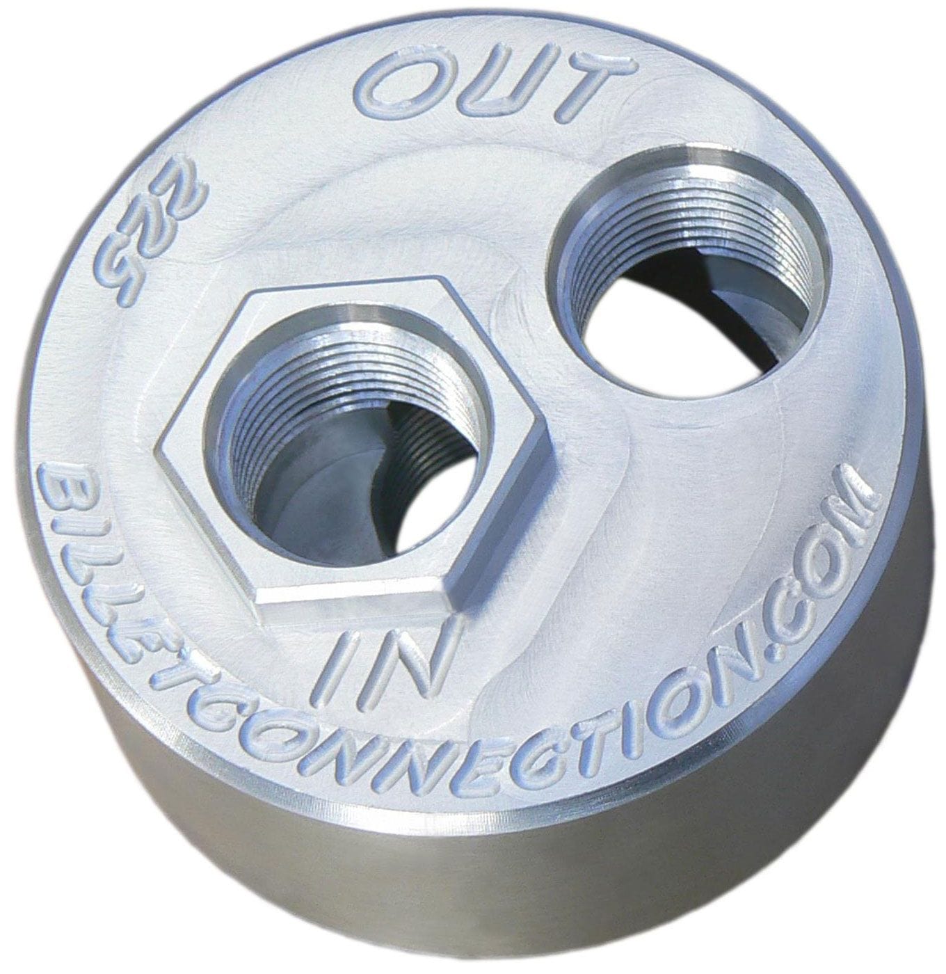 CLEARVIEW Suit Chev LS Series Clear View Filtration -10AN Billet Oil Block Adapter Kit - Clear Anodised CV225 SR