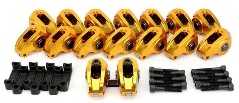 COMP Suit GM LS Series COMP Cams Ultra-Gold Roller Rocker, 8mm Stud Dia, 1.72 Ratio CO19024-16 SR