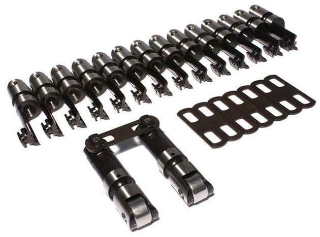 COMP Suit Small Block Chevy (.300"Taller, .180" Offset Intakes) COMP Cams Endure-X Solid Roller Lifters CO8995-16 SR
