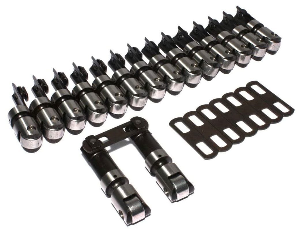 COMP Suit Small Block Chevy Bowtie & Aluminium (.300" Taller) COMP Cams Endure-X Solid Roller Lifters CO873-16 SR