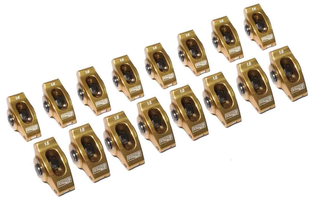 COMP Suit Small Block Chevy COMP Cams Ultra-Gold Roller Rocker 7/16", 1.6 Ratio CO19005-16 SR
