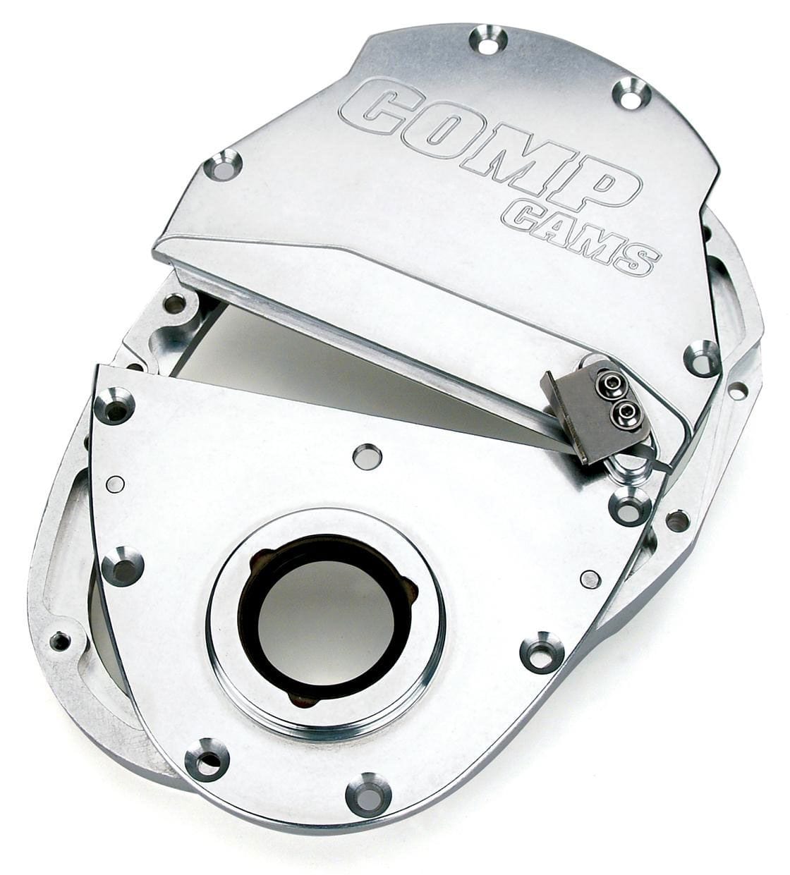 COMP Suit Small Block Chevy & V6 90° COMP Cams Three- Piece Billet Aluminium Timing Cover CO310 SR