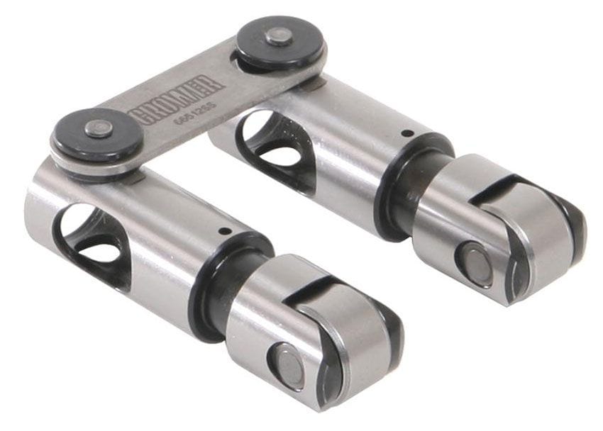 CROWER High Pressure Pin Oiling, SB Chevy (Set of 16) Crower Full Body Solid Roller Lifters .842" dia./.750" Bearing C66200H-16 SR