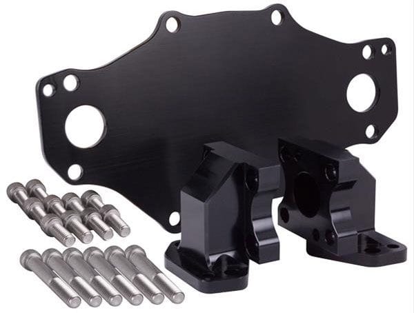 CVR Black Anodized Suit Holden 253-308 WIth CVR Pump CVR Electric Water Pump Mounting Kit CVR8308BK SR