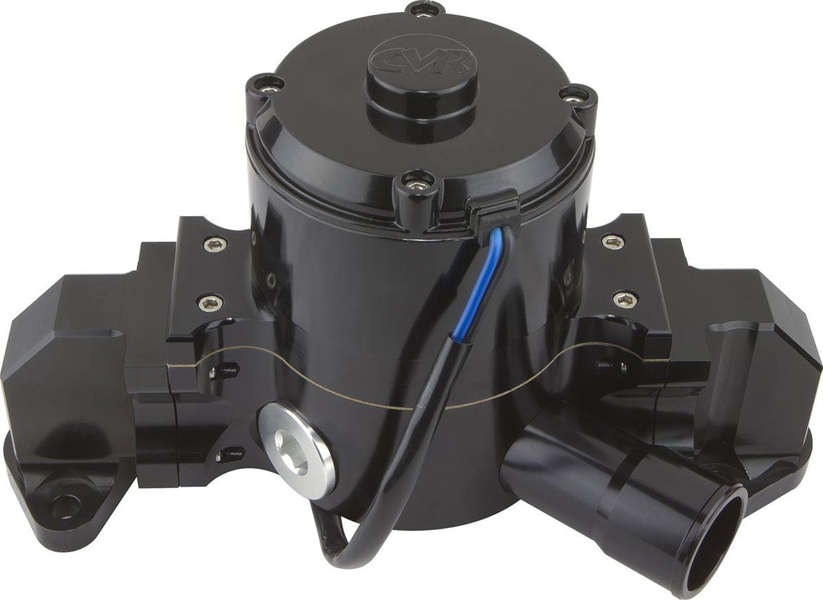 CVR Suit BB Ford, Black Anodised CVR Proflo Extreme 55 GPM Electric Water Pump CVR8560BK SR