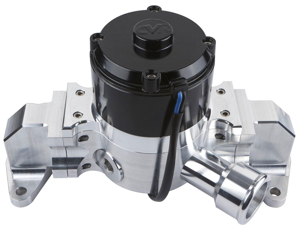 CVR Suit BB Ford, Clear Anodised CVR Proflo Extreme 55 GPM Electric Water Pump CVR8560CL SR
