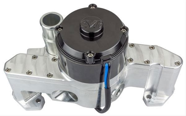 CVR Suit Chev LS, Clear Anodised CVR Proflo Extreme 55 GPM Electric Water Pump CVR8400CL SR