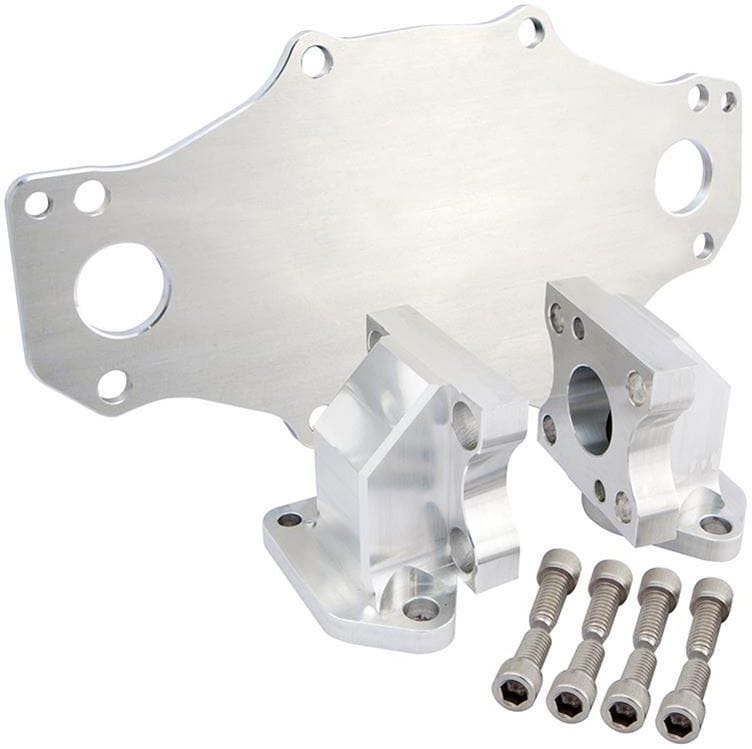 CVR Suit Holden 253-308, Clear Anodised CVR Proflo Extreme Water Pump mounting Kit CVR8308CL SR