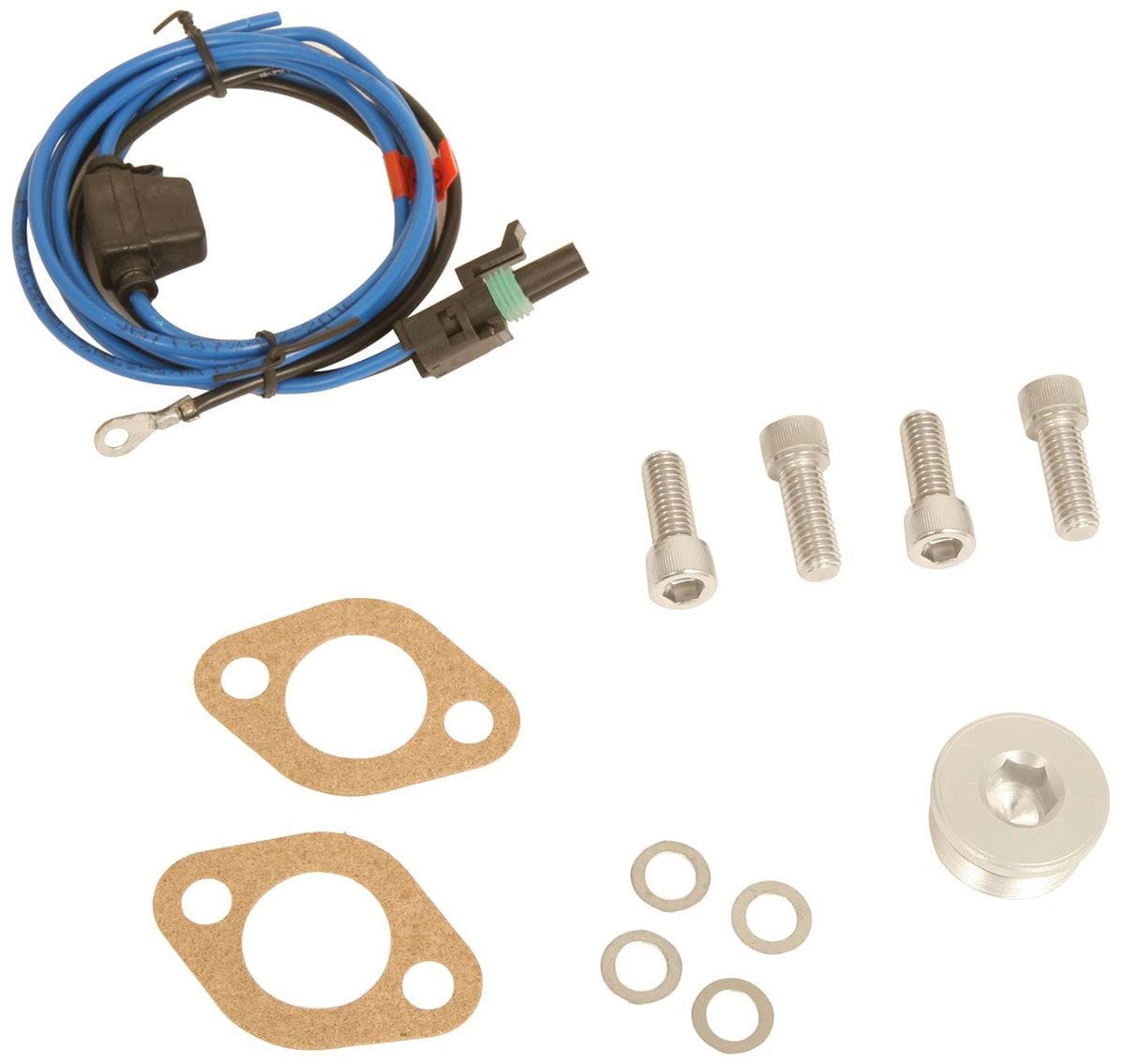 CVR Suit SB Chev, Black Anodised CVR Proflo Extreme 55 GPM Electric Water Pump CVR8550BK SR