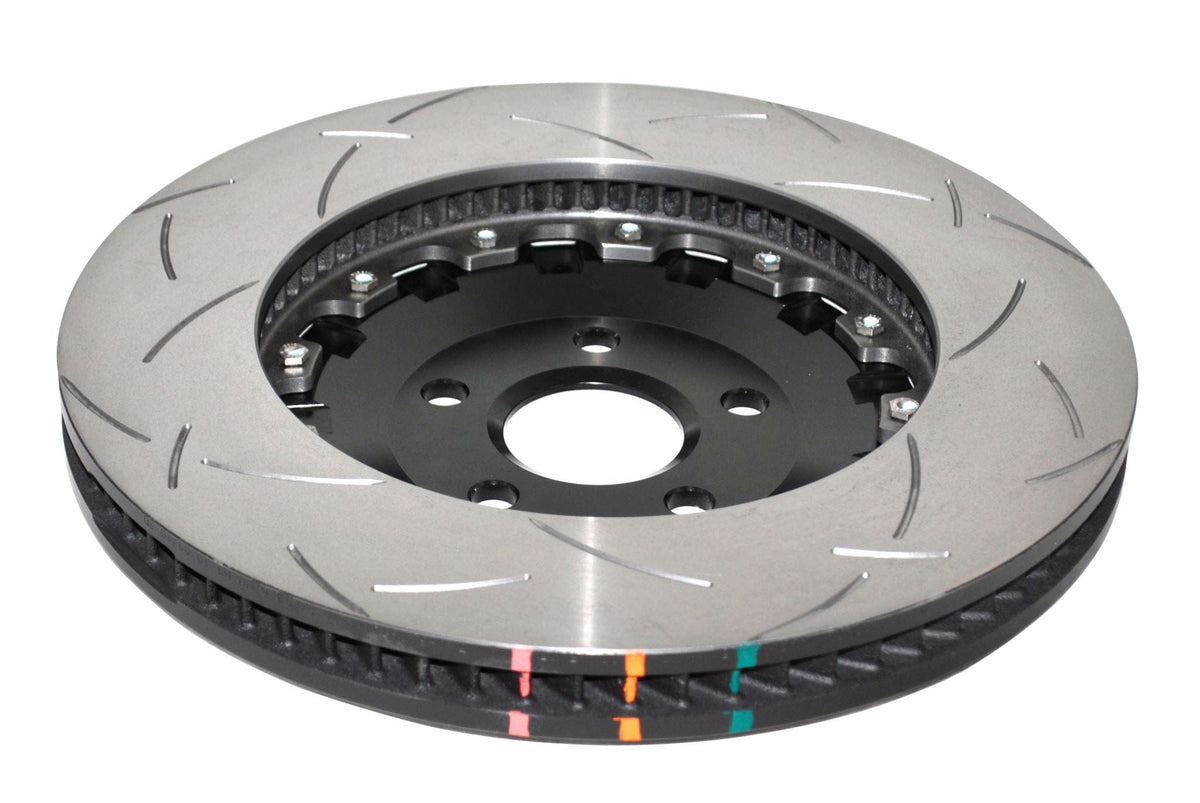 DBA Brakes Disc Rotors DBA T3 Slot Front Disc Brake Rotors HSV VF/VE 5000 2-piece Black Hat Left Hand CV (DBA52068BLKLS) SR