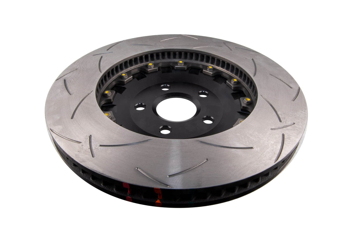 DBA Brakes Disc Rotors DBA T3 Slot Front Disc Brake Rotors HSV VF/VE 5000 2-piece Black Hat Right Hand CV (DBA52068BLKRS) SR