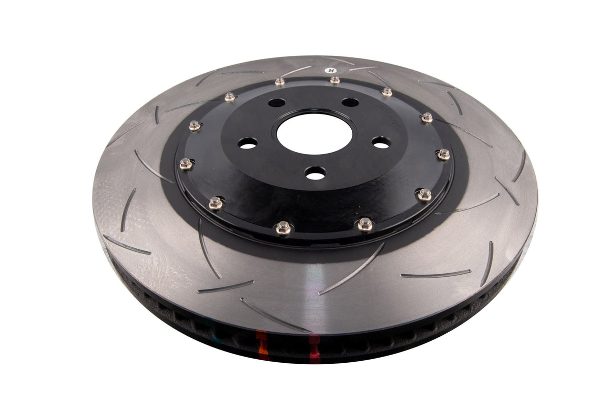 DBA Brakes Disc Rotors DBA T3 Slot Front Disc Brake Rotors HSV VF/VE 5000 2-piece Black Hat Right Hand CV (DBA52068BLKRS) SR