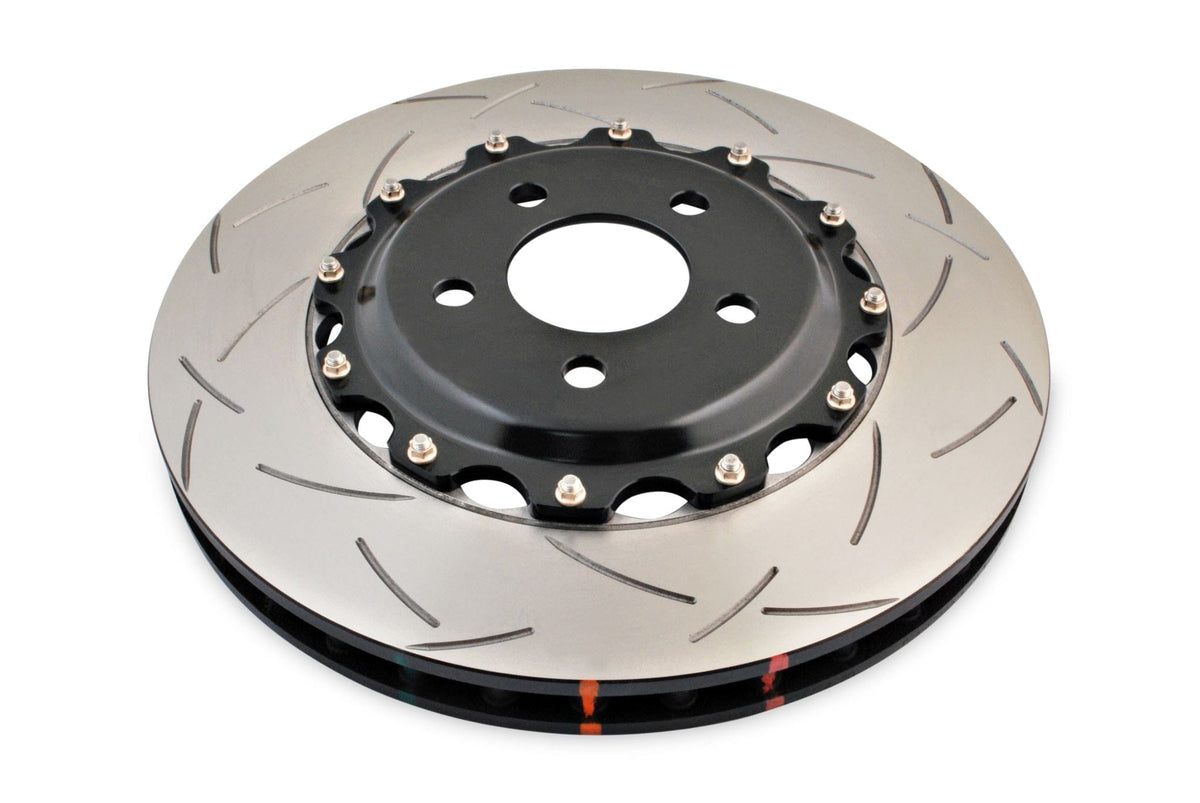 DBA Brakes Disc Rotors DBA T3 Slot KP Front Disc Brake Rotors FPV F6X SY 08-09 5000 2-piece Black Hat (DBA52102BLKS) SR