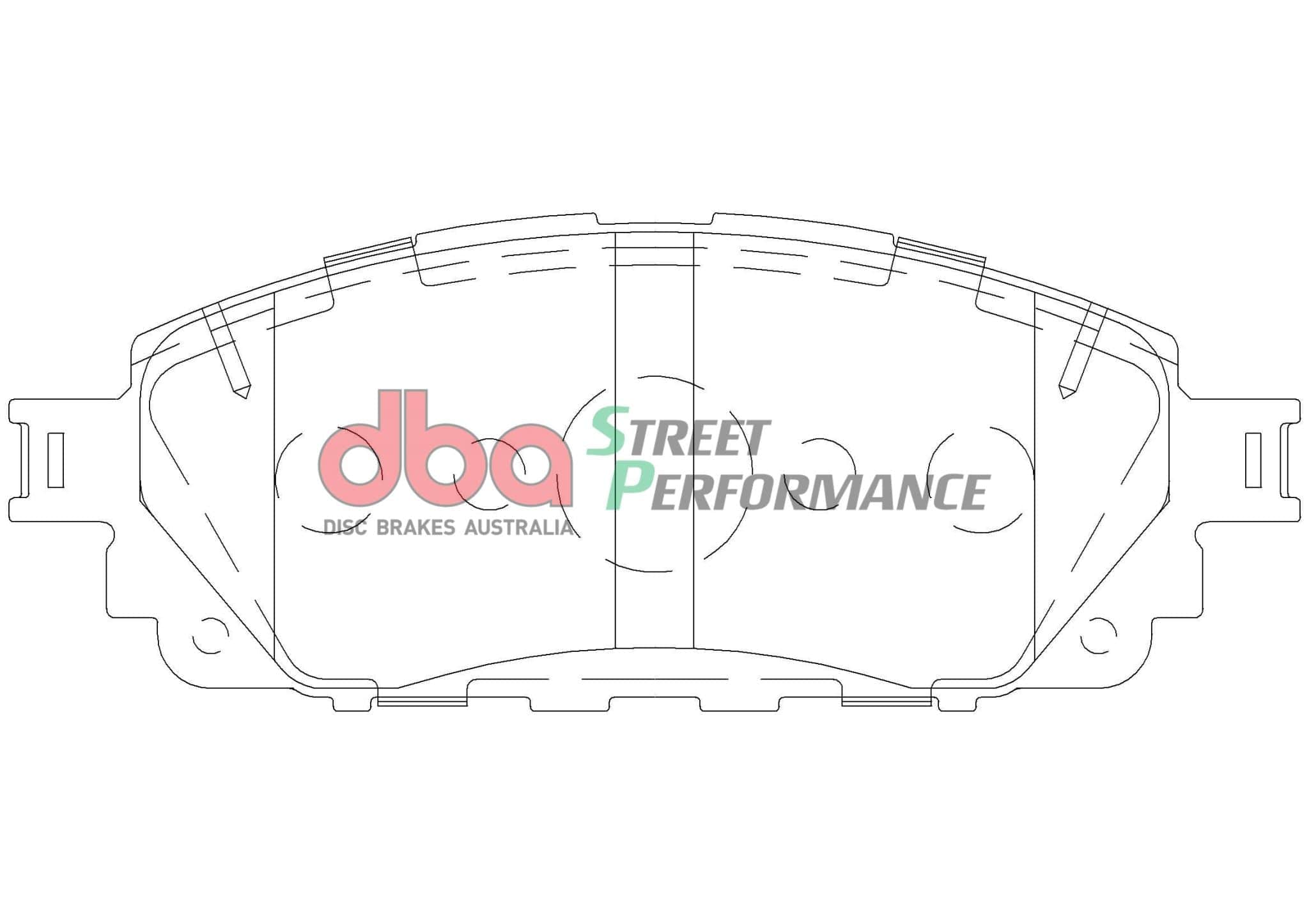 DBA Drum Brake Pad to suit Toyota Hi Lux 5/ 296mm rotor 15- SP PERFORMANCE Front DBA SR