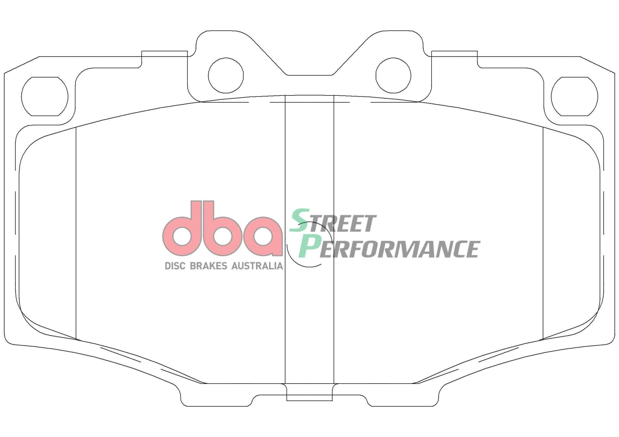 DBA Drum Brake Pad to suit Toyota Hilux Surf LN130/KZN 89-97 DBA SP PERFORMANCE Front SR