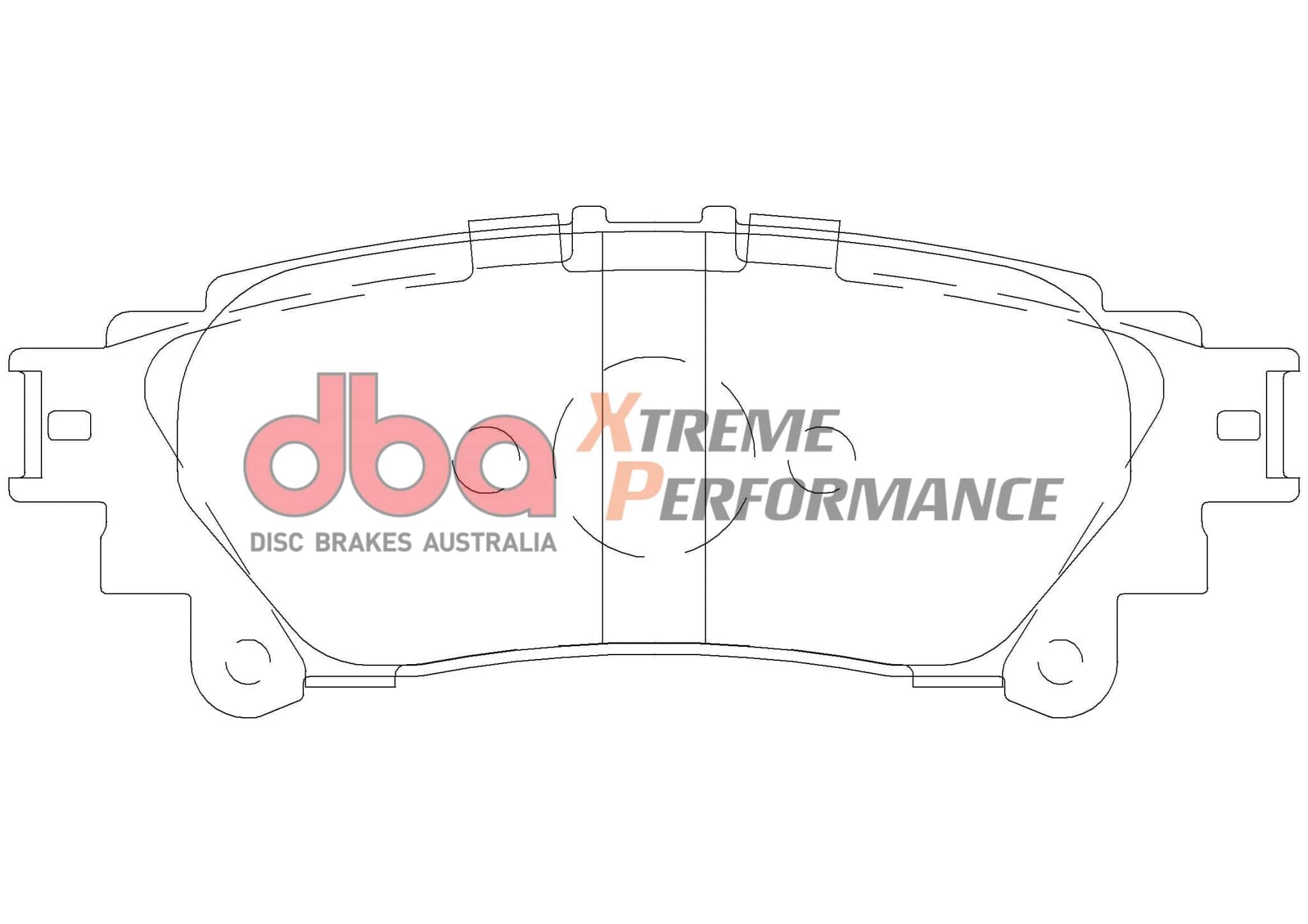 DBA Drum Brake Pad to suit Toyota Kluger GSU55R , Lexus RX 14-17 XP PERFORMANCE Rear DBA SR