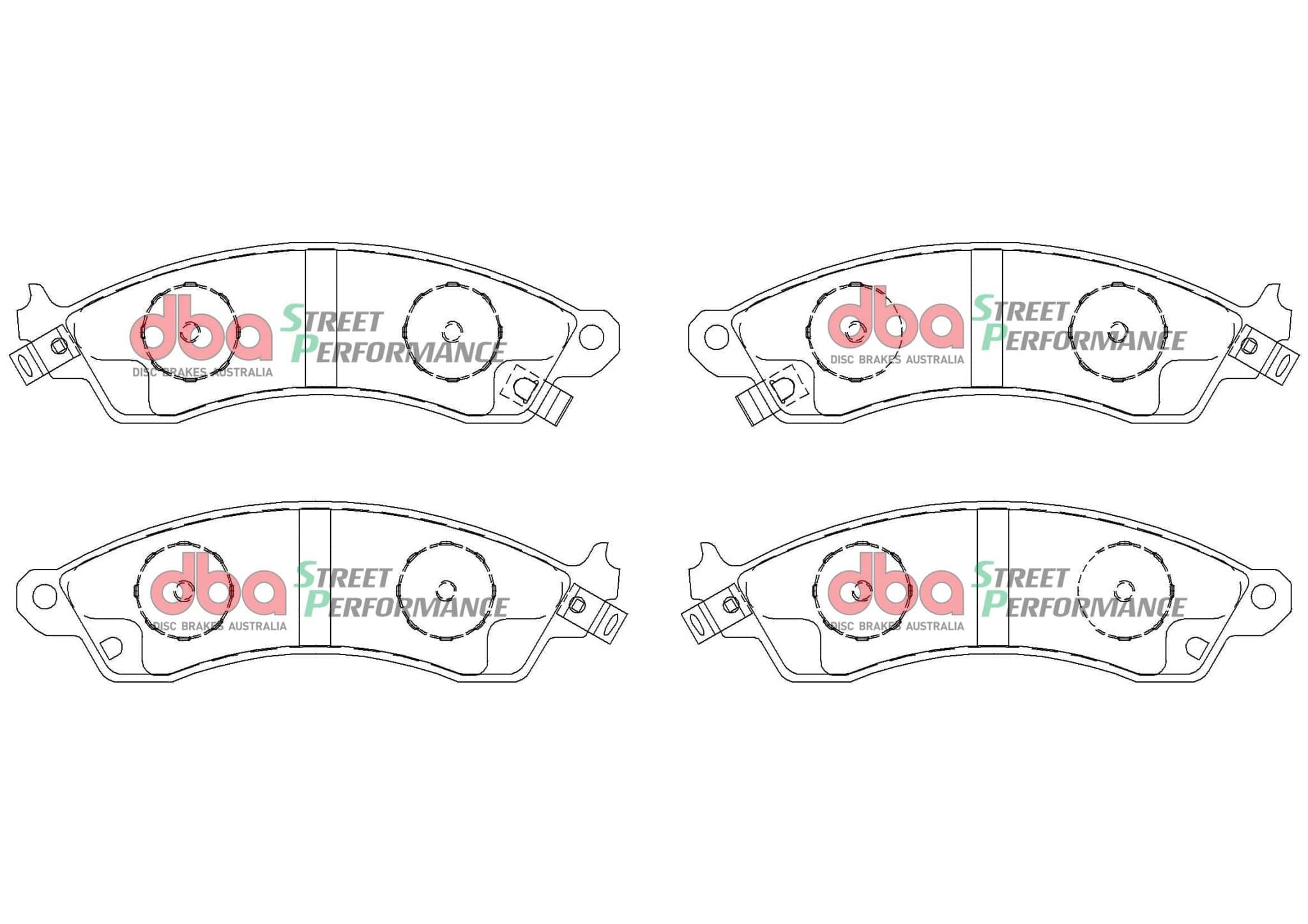 DBA Drum Ford Australia Tickford TS 50 AU 01-02 DBA XP PERFORMANCE Front Brake Pad SR