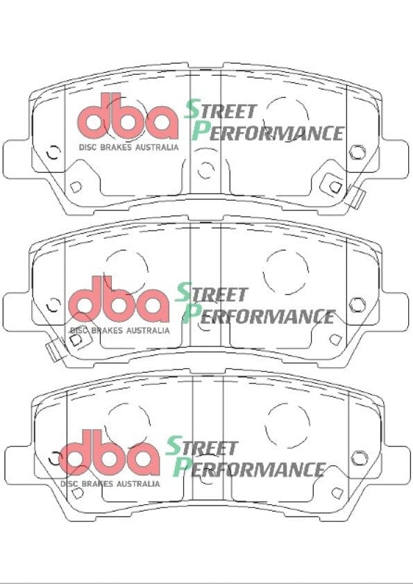 DBA Drum Ford Mustang 2015 Single Piston SP PERFORMANCE Rear DBA Brake Pad SR