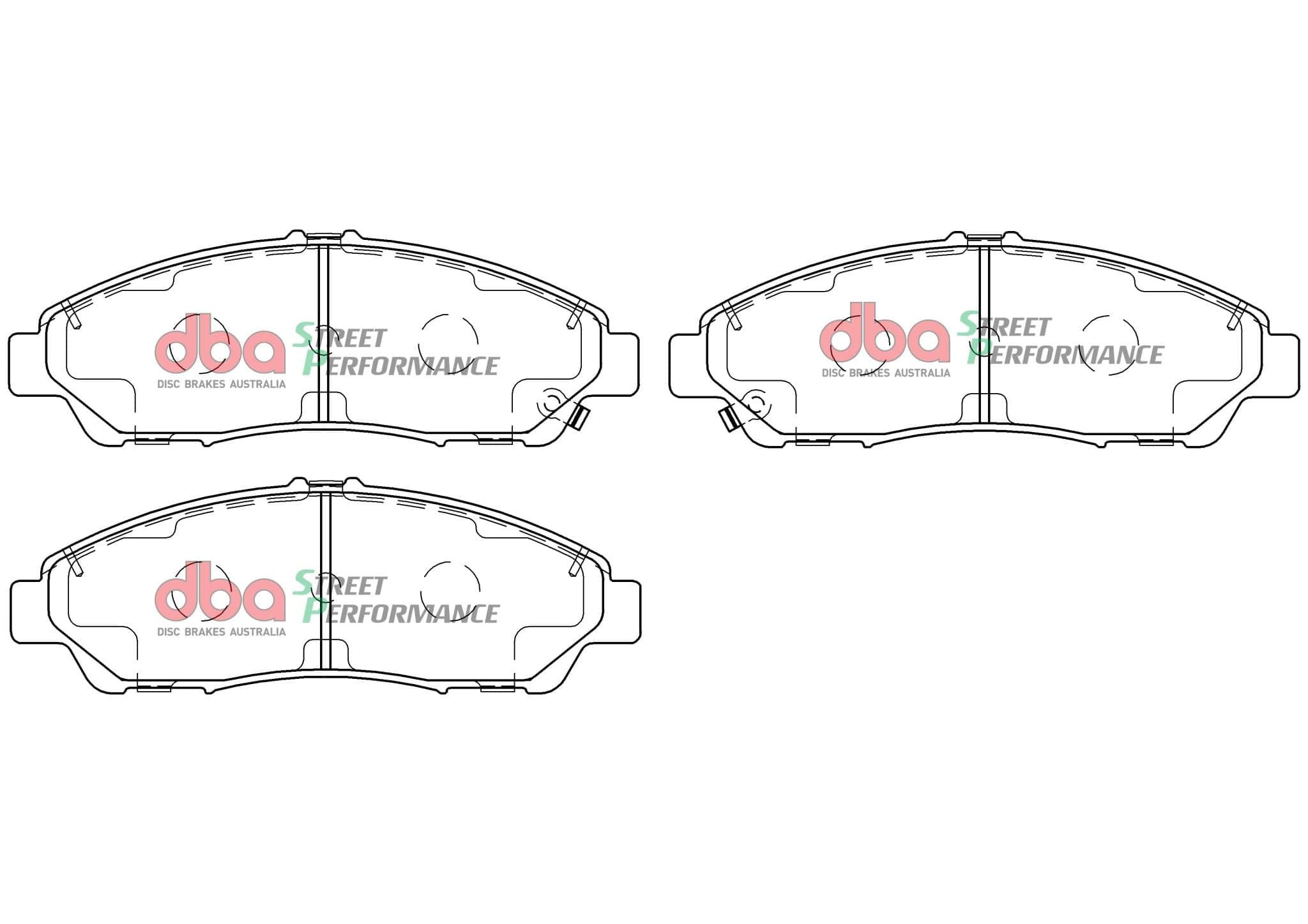 DBA Drum GMC Acadia / Holden Acadia 18- SP PERFORMANCE Front DBA Brake Pad SR