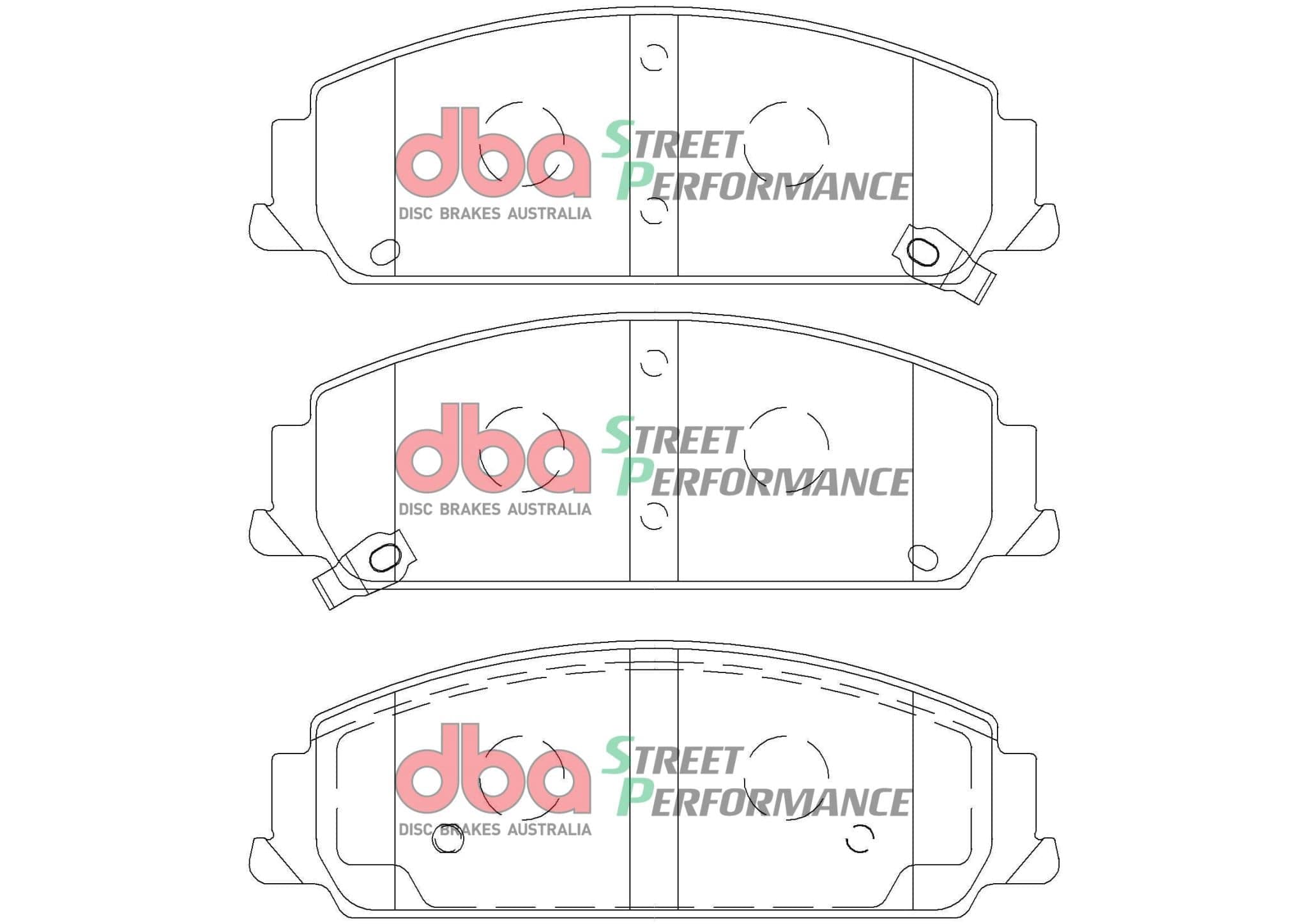 DBA Drum Holden Commodore VF PBR 13-17 SP PERFORMANCE Front DBA Brake Pad SR