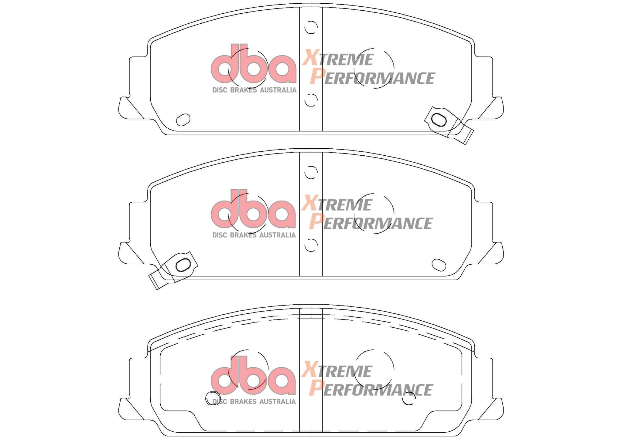 DBA Drum Holden Commodore VF PBR 13-17 XP PERFORMANCE Front DBA Brake Pad SR