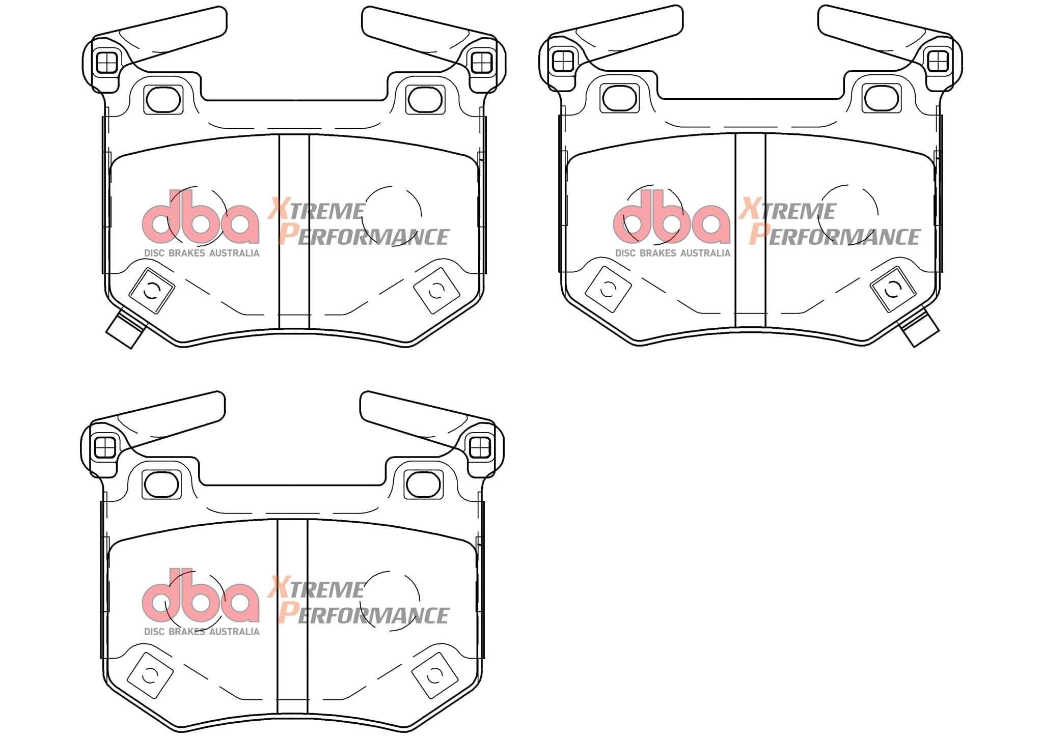 DBA Drum KIA Stinger V6 Twin Turbo 18- XP PERFORMANCE Rear DBA Brake Pad SR