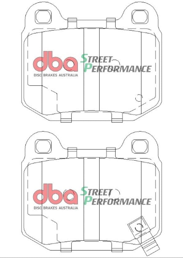 DBA Drum Mitsubishi Lancer CZ/CJ/CG/CH/CY/CF/CE 98-15 DBA SP PERFORMANCE Rear Brake Pad SR