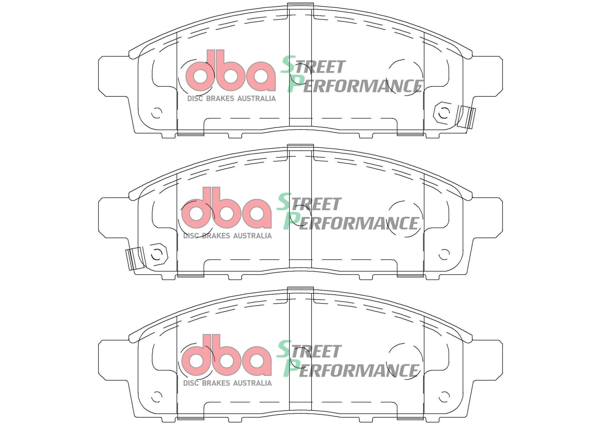 DBA Drum Mitsubishi Triton ML/MN 06-15 DBA SP PERFORMANCE Front Brake Pad SR