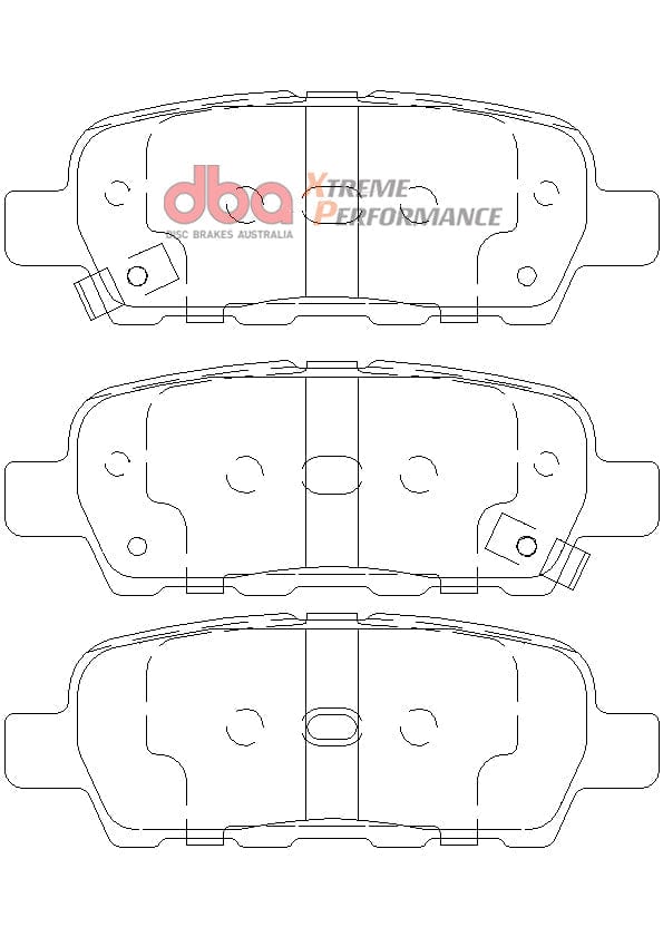DBA Drum Nissan Maxima J32/J31 04-13 DBA XP PERFORMANCE Rear Brake Pad SR