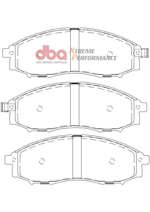 DBA Drum Nissan Navara D22 97-15 DBA XP PERFORMANCE Front Brake Pad SR