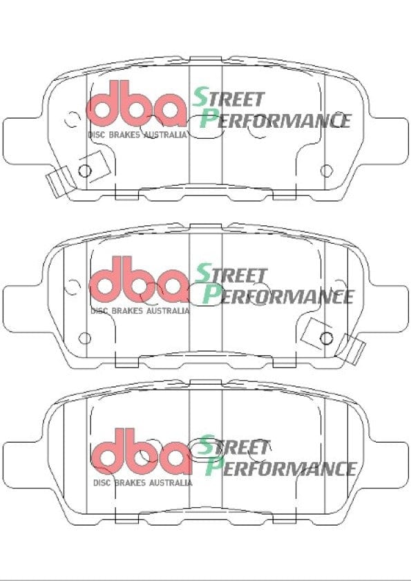 DBA Drum Nissan Pathfinder R50 96-05 DBA SP PERFORMANCE Rear Brake Pad SR