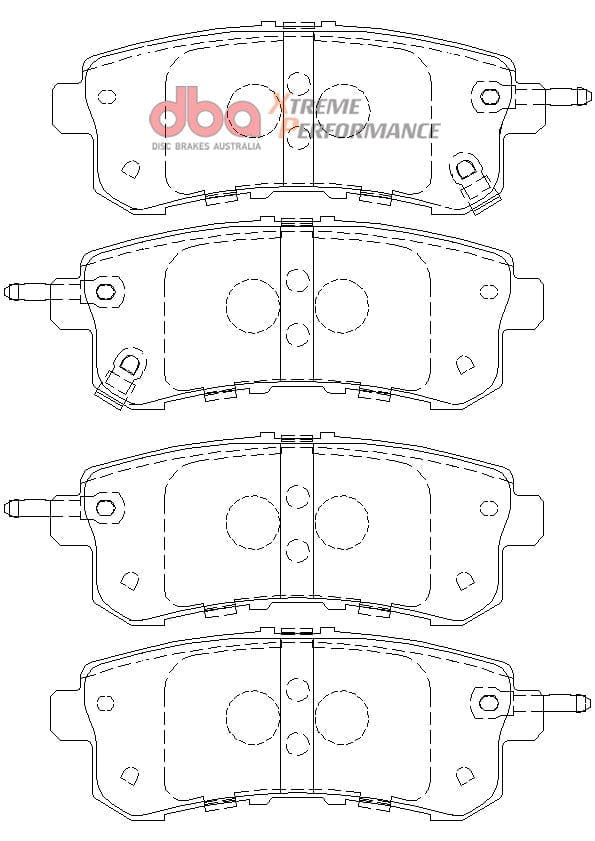 DBA Drum Nissan Patrol Y62 XP PERFORMANCE Rear DBA Brake Pad SR