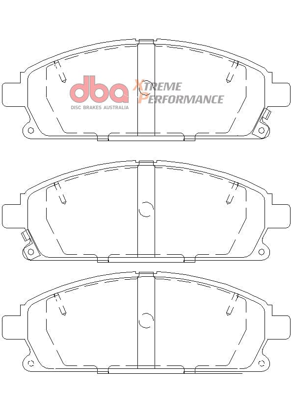 DBA Drum Nissan X-Trail T30 02-13 DBA XP PERFORMANCE Front Brake Pad SR