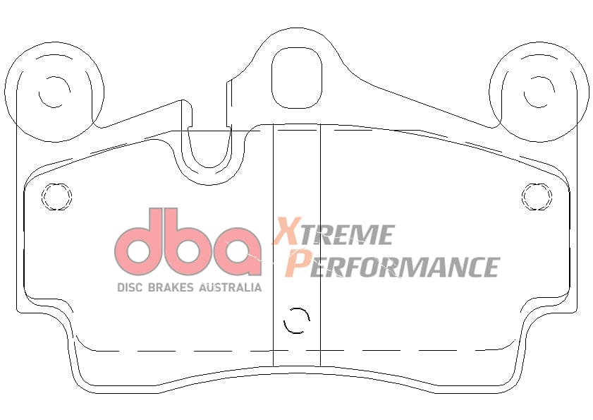 DBA Drum Porsche Cayman 987 06-13 DBA XP PERFORMANCE Rear Brake Pad SR