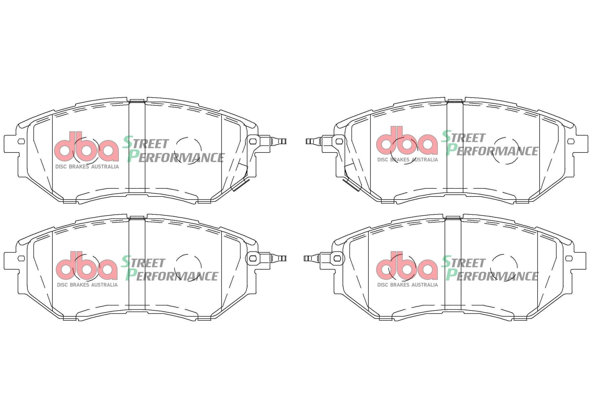 DBA Drum Subaru Liberty B13/BP/BPE 05-07 DBA SP PERFORMANCE Front Brake Pad SR