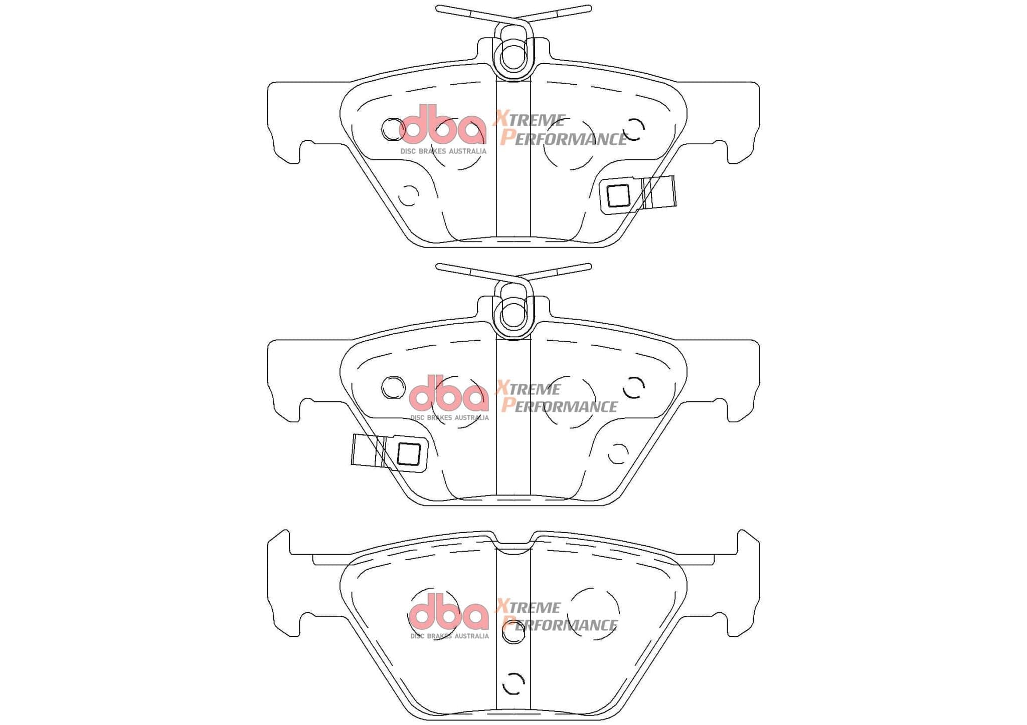 DBA Drum Subaru Liberty Outback Tribecca 15- XP PERFORMANCE Rear DBA Brake Pad SR