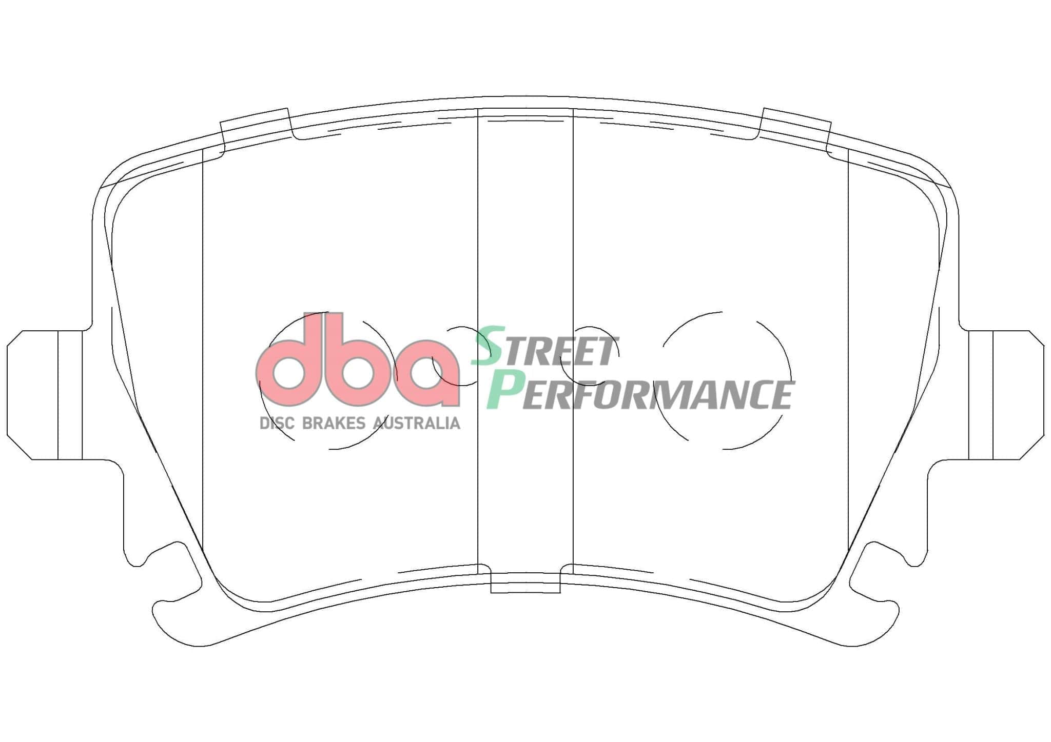 DBA Drum VW CC 357 08-12 DBA SP PERFORMANCE Rear Brake Pad SR