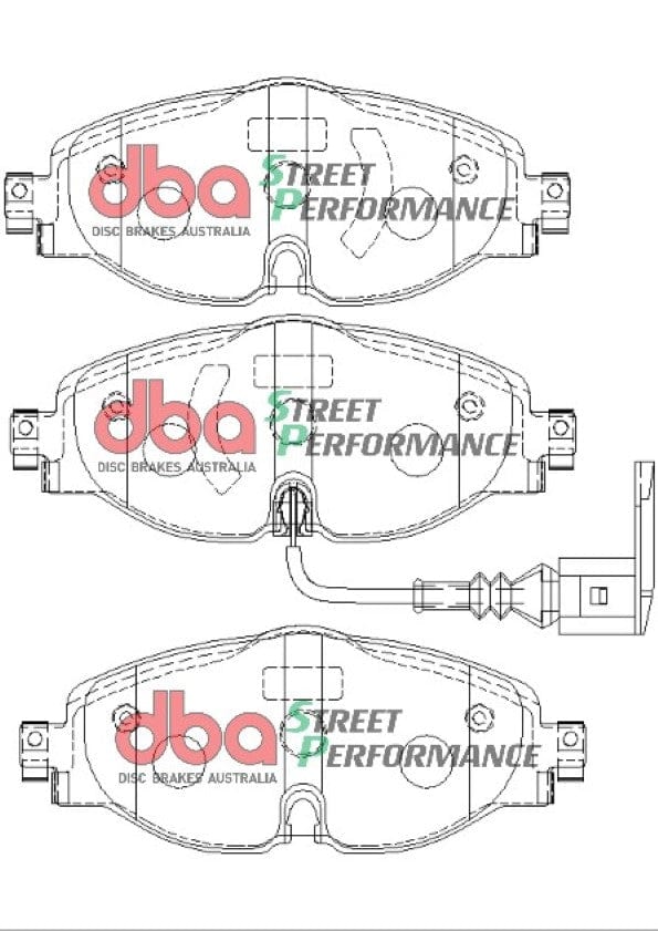 DBA Drum VW Golf MK7 SP PERFORMANCE Front DBA Brake Pad SR