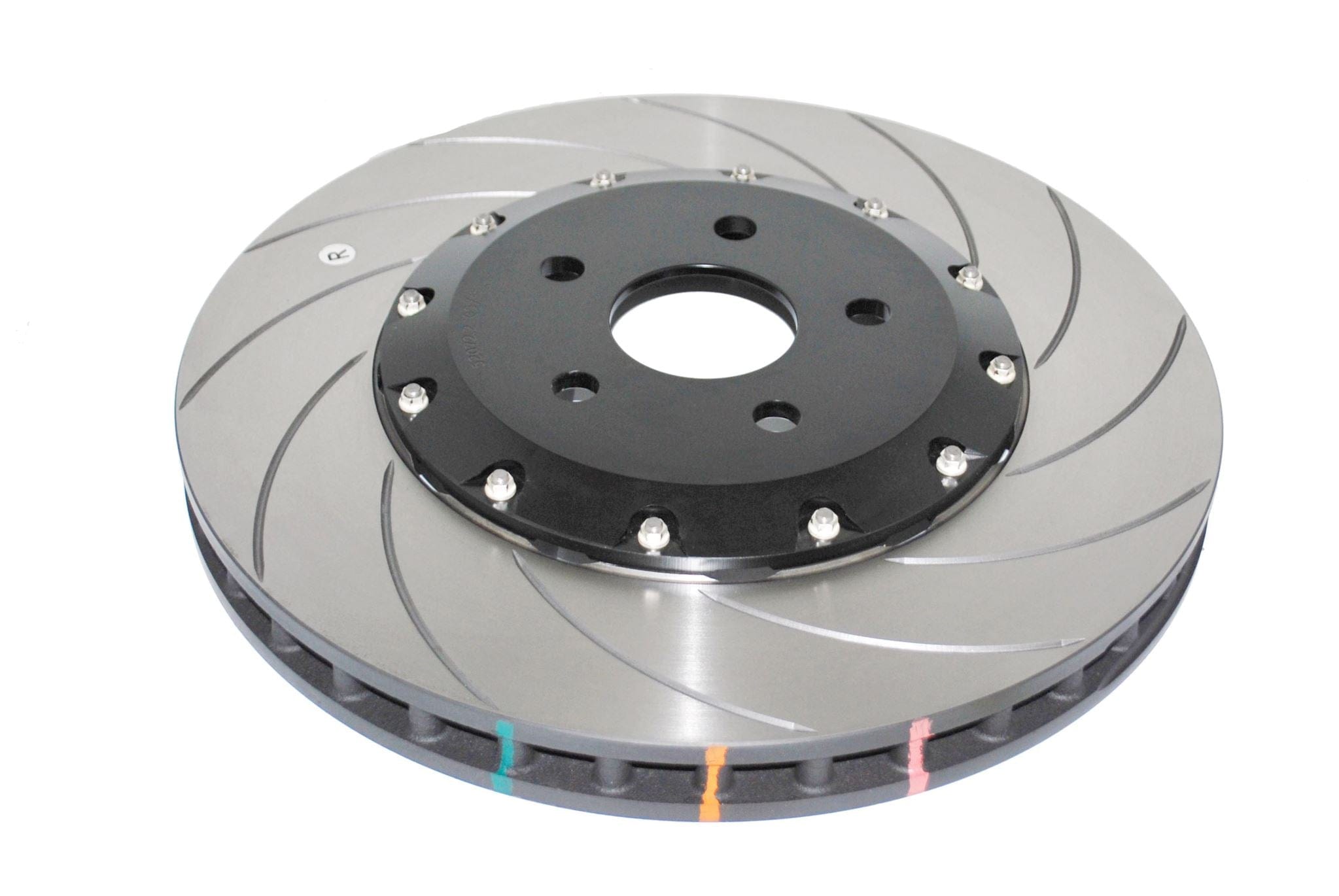 DBA Rotor HSV VE 07-13 DBA 5000 2-piece Black Hat Curved Slot Right KP F Disc Brake Rotors SR