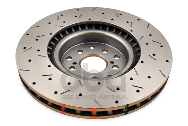 DBA Rotor Subaru WRX STI 02-11 4000 XS Crossdrilled/slotted KP Front DBA Disc Brake Rotors SR