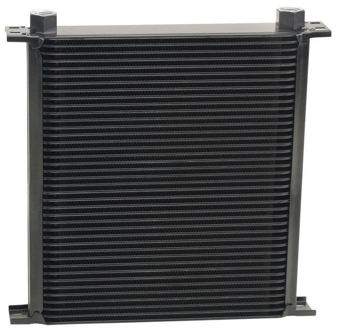 DERALE 13"W x 12-9/16"H x 2"D Derale Derale Stacked Plate Cooler 40 Rows, Inlet Size -10AN O-ring Female DP54078 SR