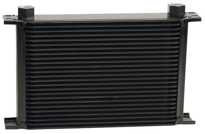 DERALE 13"W x 8-9/16"H x 2"D Derale Derale Stacked Plate Cooler 25 Rows, Inlet Size -10AN O-ring Female DP52578 SR